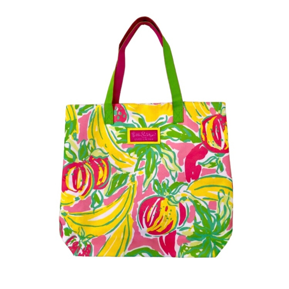 Lilly Pulitzer for Estée Lauder Tote Bag with Tropical Fruit Print